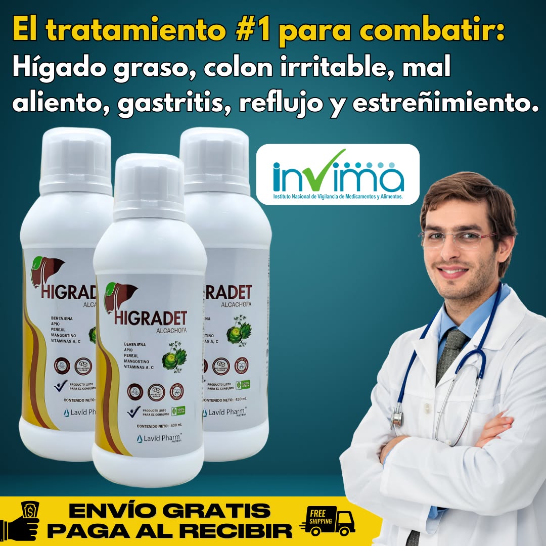 HIGRADET Limpia tu Hígado y tu Colon Naturalmente