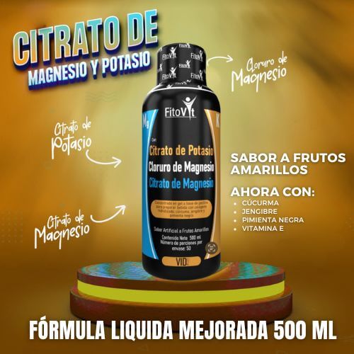 CITRATOS LIQUIDO MAGNESIO + POTASIO X 500 ML